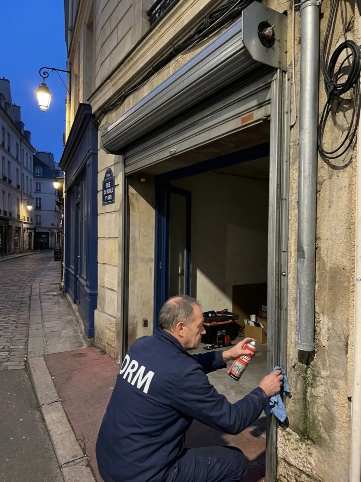Contrat annuel 220 € TTC/an — Entretien rideau métallique Cannes