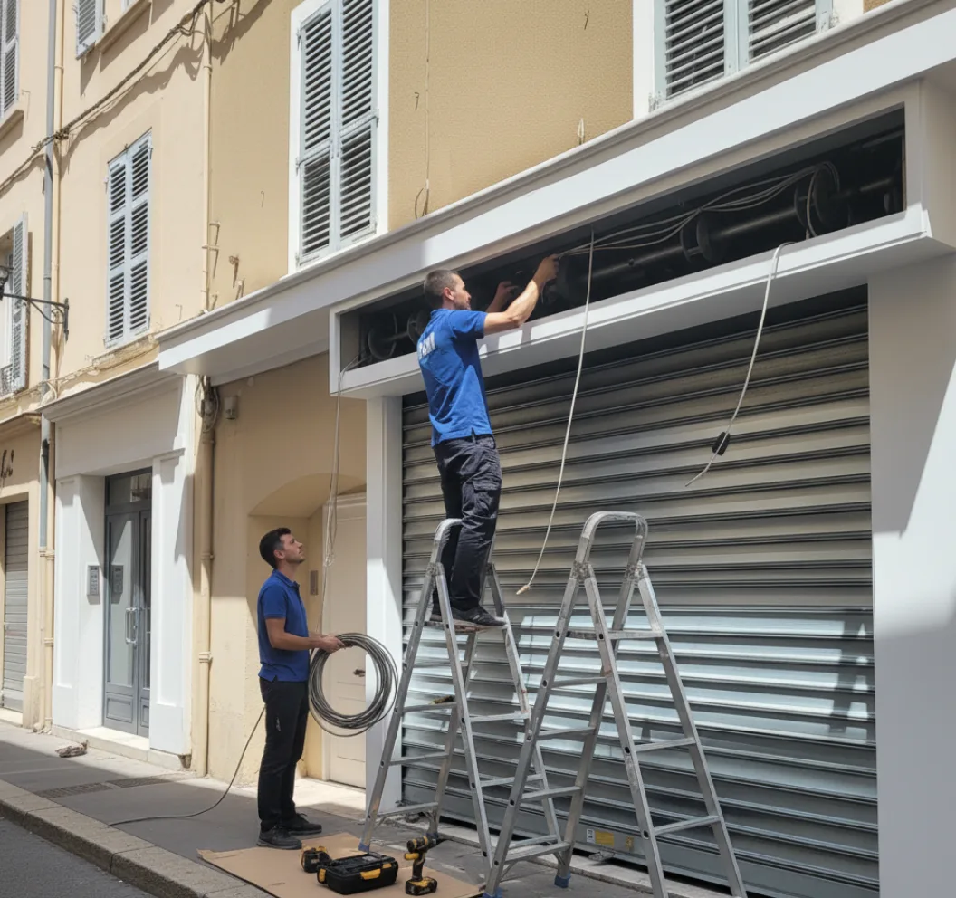 Dépannage rideau métallique Pégomas Diagnostic sur place et réparation définitive — Pégomas